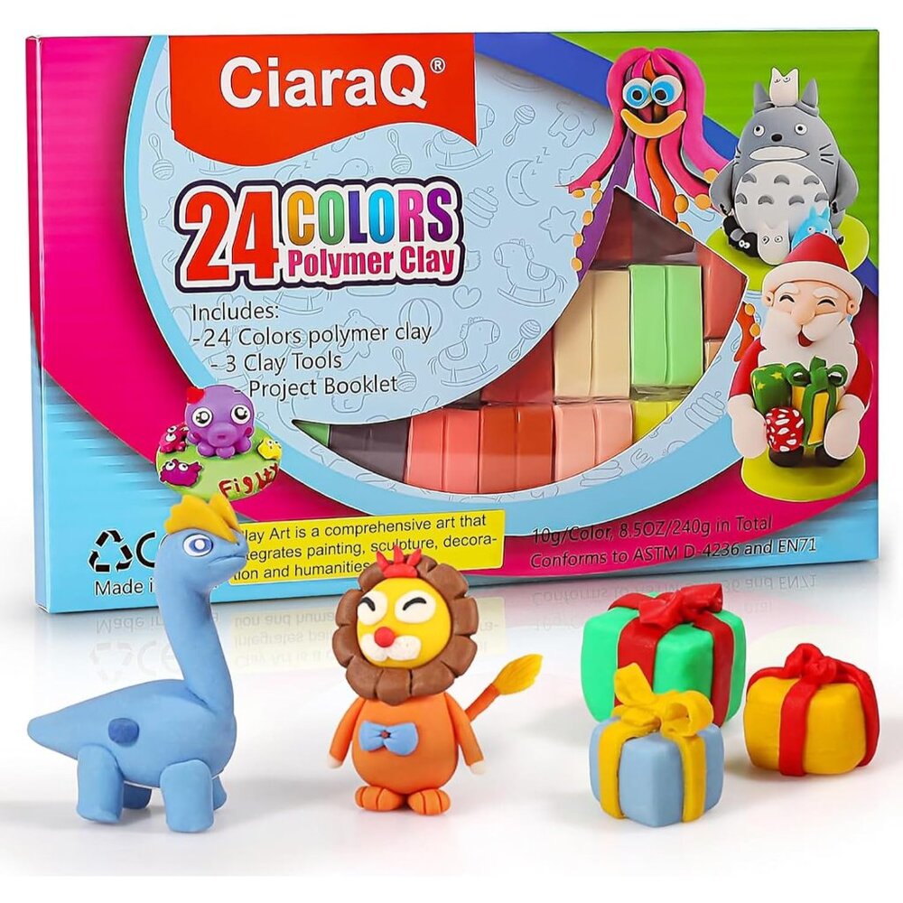 Polymer Clay Kit, Mini Modeling Clay Set for Kids/Beginners/Artist, 24 Colors - Picture 4 of 9